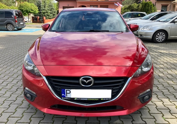 Mazda 3 cena 48800 przebieg: 194000, rok produkcji 2014 z Leszno małe 407